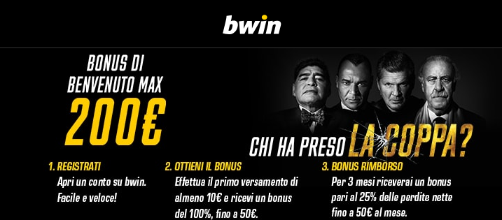 bwin bonus di benvenuto